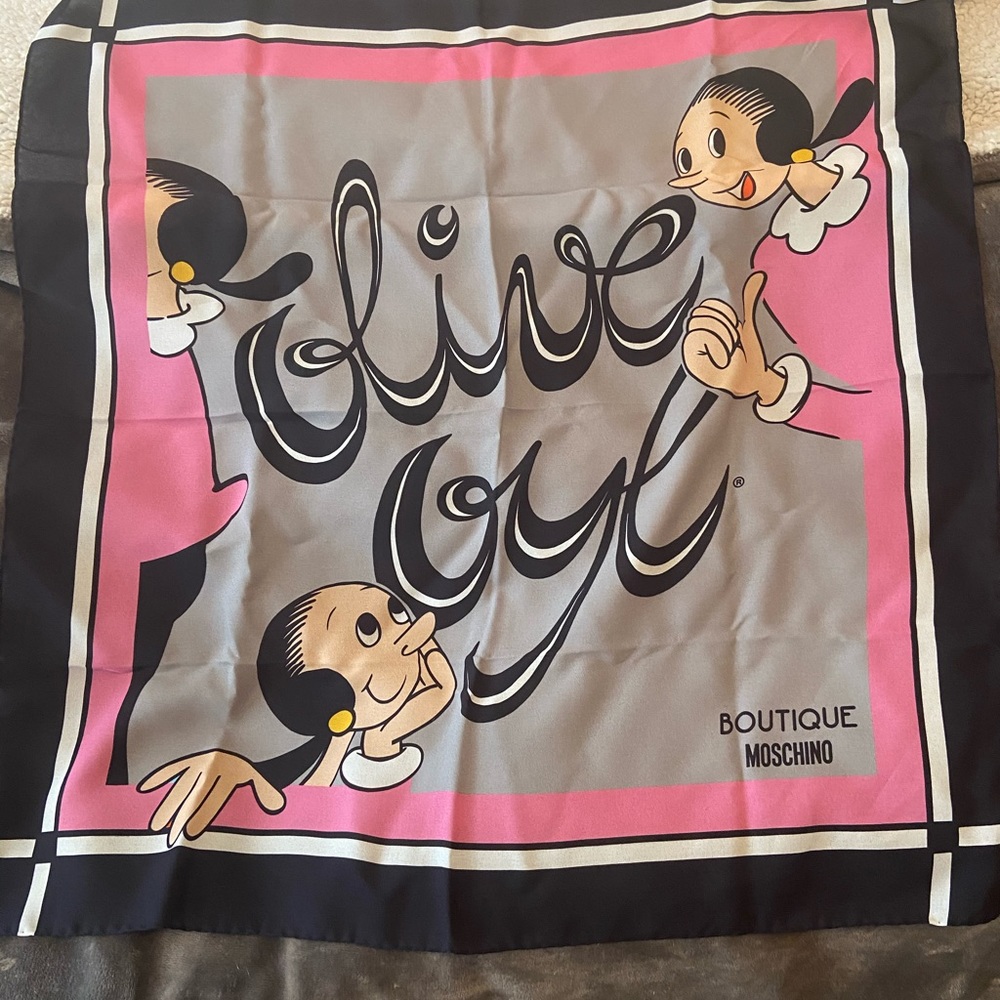 Moschino Olive Oyl Scarf